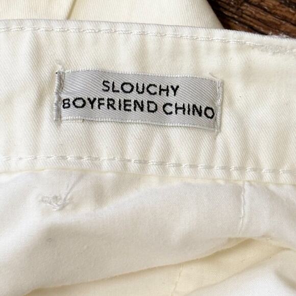 NEW J.CREW Slouchy Boyfriend Chino Pants in Ecru  Flat front  SZ 10 - Picture 7 of 11